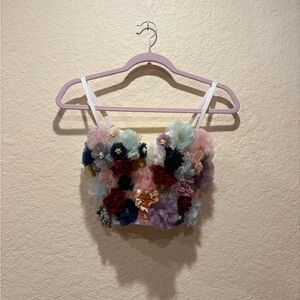 Floral Embellished Corset Top